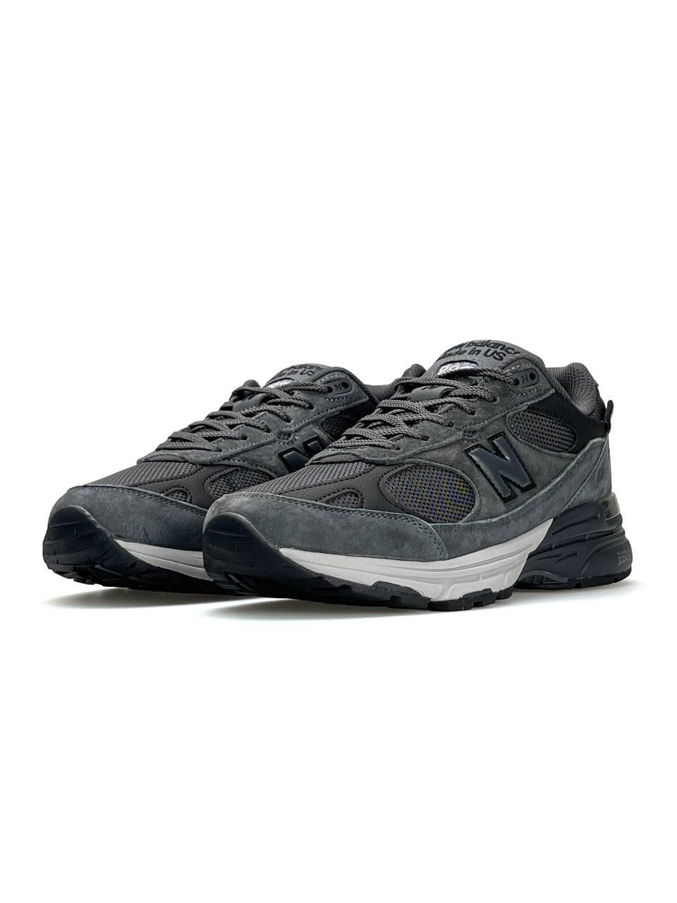 Чоловічі кросівки замша текстиль New Balance 993 Grey, кеди чоловічі Нью Беланс сірі. Чоловіче взуття