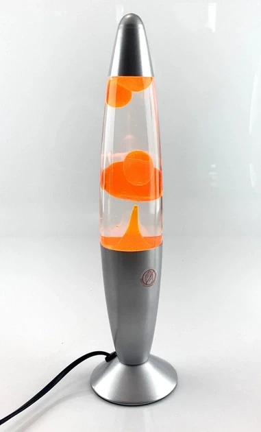 Настільна Лава Лампа з воском LAVA LAMP 35см Помаранчева