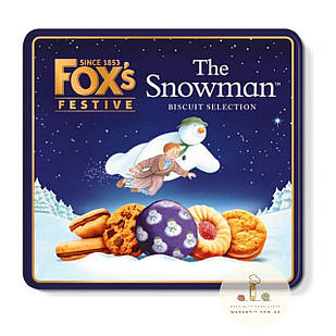 Печиво новорічна колекція Fox's Festive Snowman Biscuits, асорті смаків Англія 350 г.