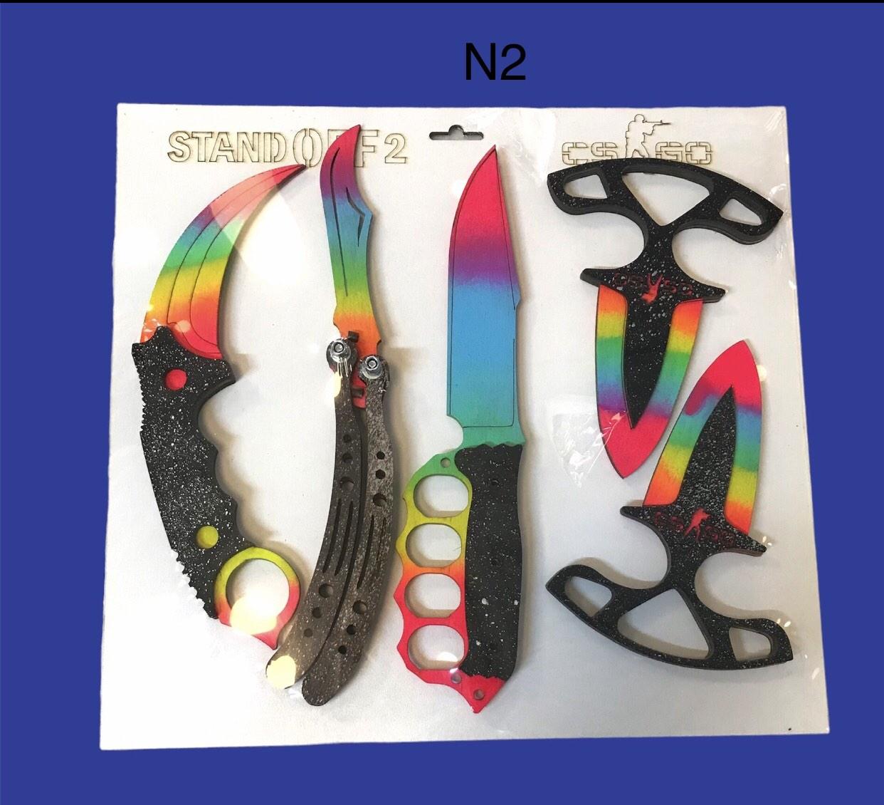 Набір дерев'яних іграшок з гри CS 2, Standoff 2 (5 пр.) Подарунок Сувеніри