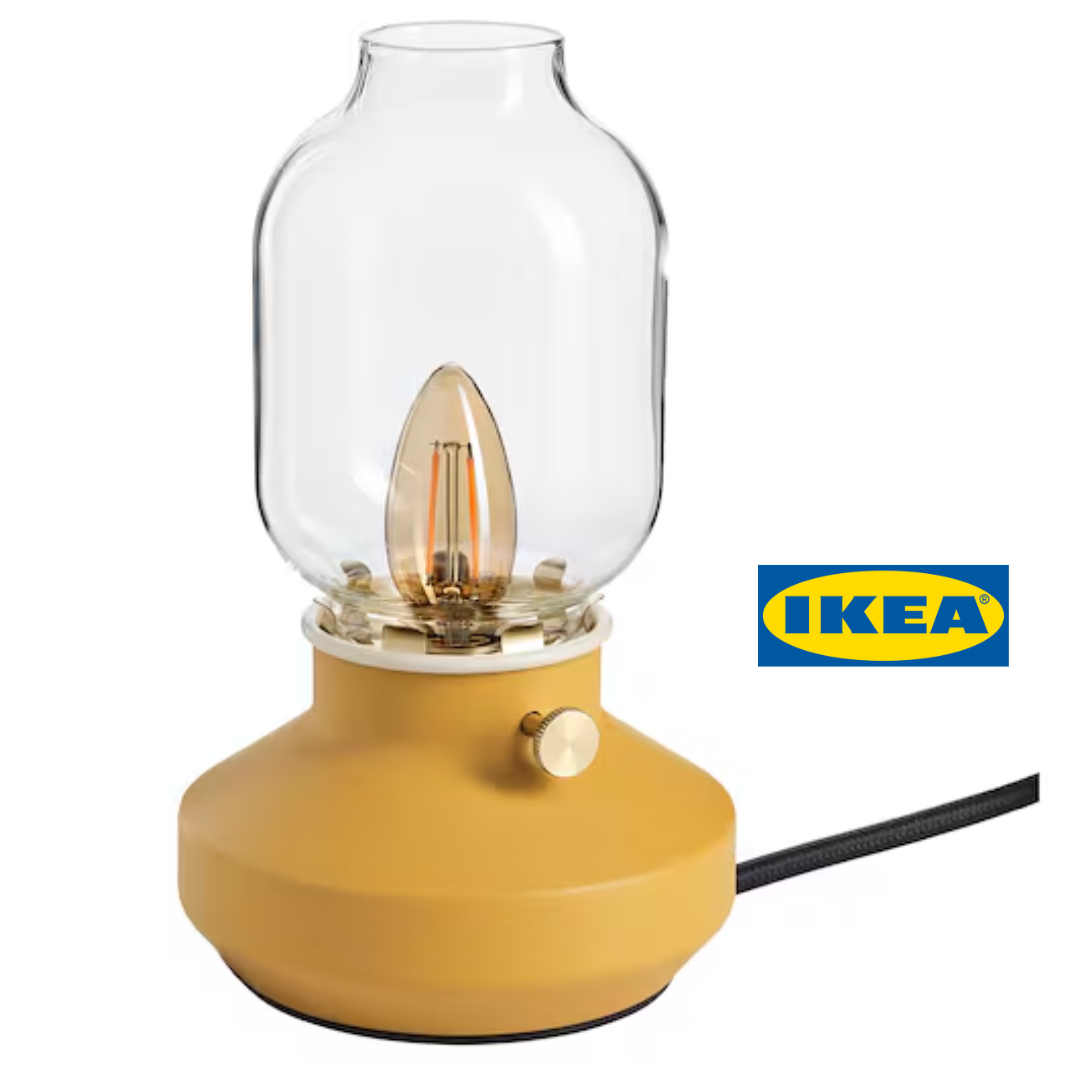 Настільна лампа IKEA TÄRNABY Темно-золота 005.776.95