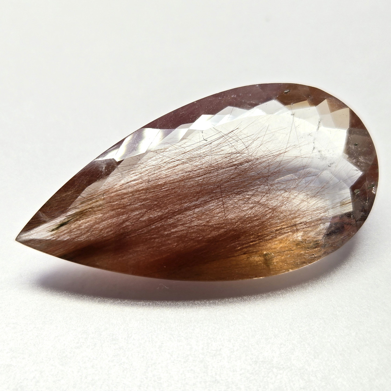 Рутиловий кварц ювелірний натуральний для створення прикрас, фото 1