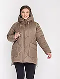 Жіноча зимова куртка Li-175-1 в розмірах 52-62, фото 5
