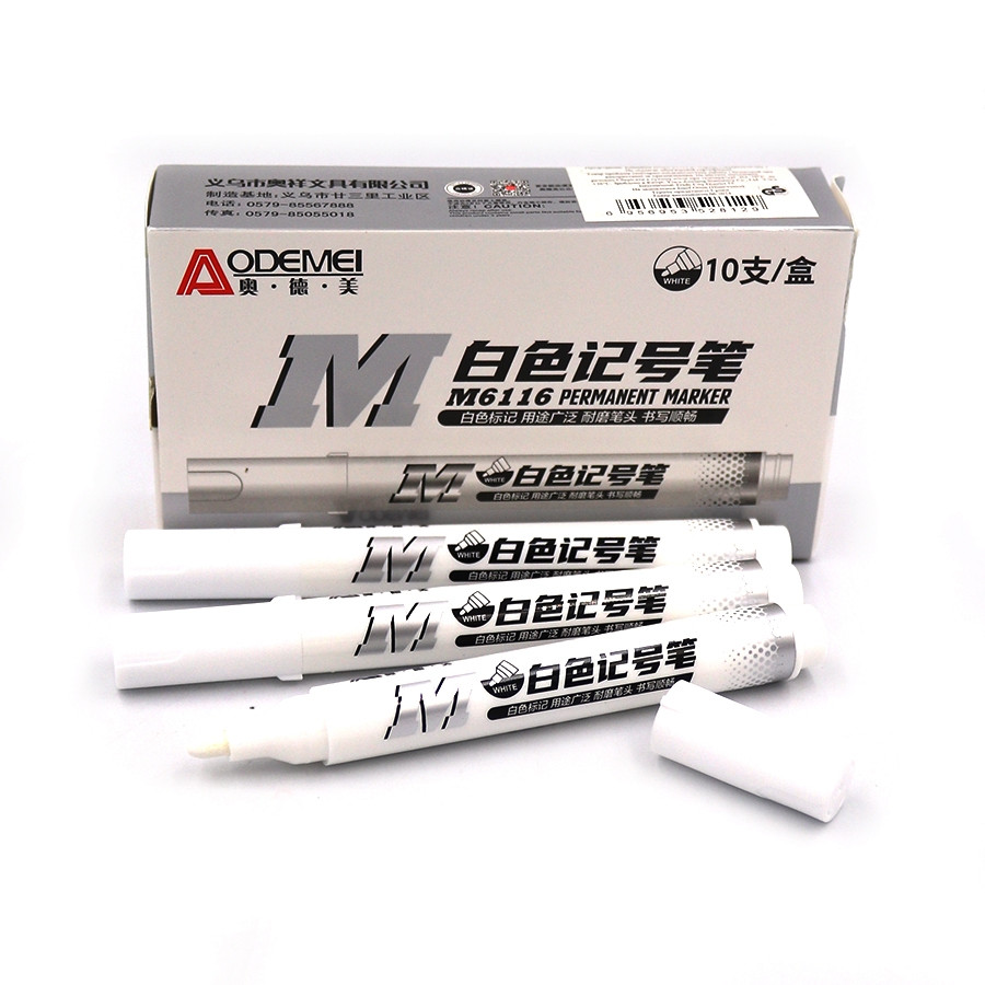 Маркер білий перманентний Odemei 6116