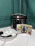 Мультиварка Пароварка Crownberg СВ-5526 1000 Вт 30 програм Кухонна мультиварка чаша 5 л із неіржавкої сталі, фото 4