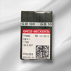 Голки для промислових швейних машин Groz-Beckert DBx1, FFG/SES, №85/13 (6858)