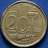 Монета Сінгапуру 20 центів 2013 р.
