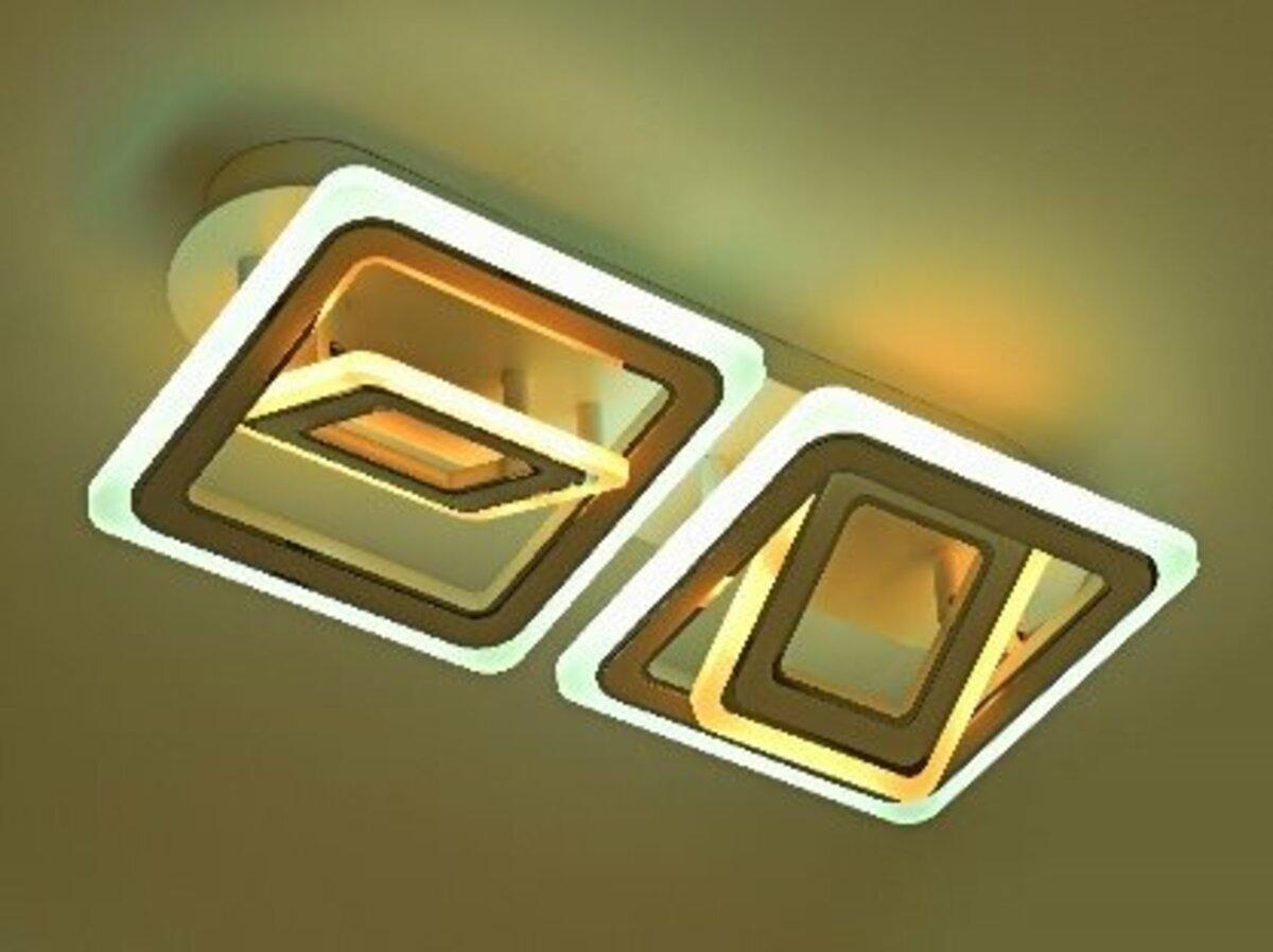 Люстра світлодіодна акрилова Sirius Ш 55569/2+2 (100W). Люстра з пультом управління