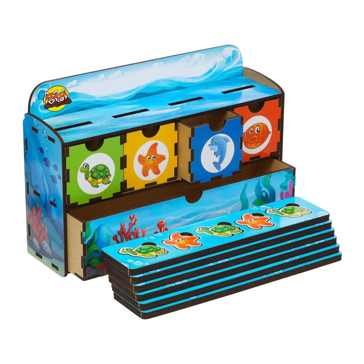 Дитячий сортер Чарівний комодик Морські мешканці 2 ПСД004, фото 1