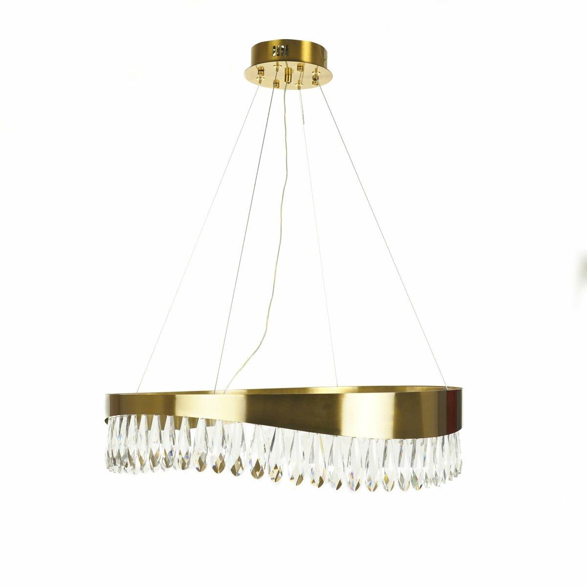 Люстра кришталева Sirius Ш 88069/400 (led). Кришталева люстра в зал, вітальню