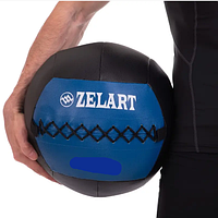Медичний волбол м'яч "Zelart Wall Ball" 5 кг d 33 см для кросфіту та фітнесу FI-5168-5