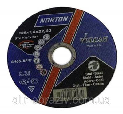 Абразивний відрізний круг Norton 125 x 1,6 x 22