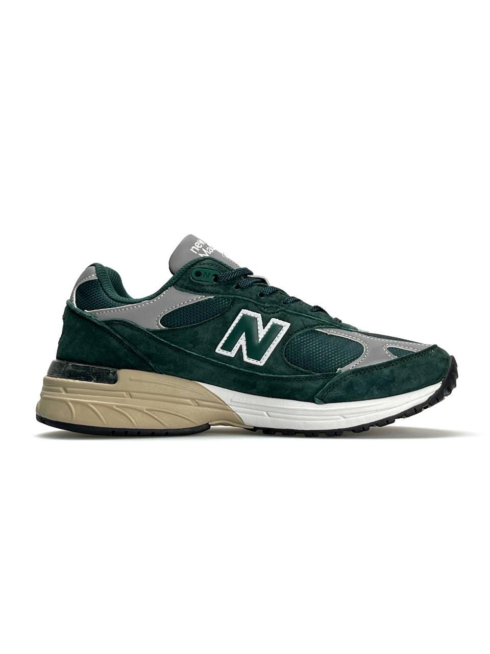 Чоловічі кросівки замша текстиль New Balance 993 Green, кеди чоловічі Нью Беланс зелені 42