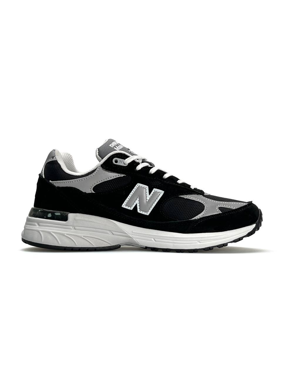 Чоловічі кросівки замша текстиль New Balance 993 Black Silver, кеди чоловічі Нью Беланс чорні 41