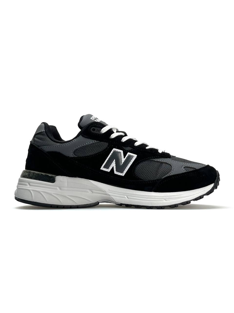 Чоловічі кросівки замша текстиль New Balance 993 Black Grey, кеди чоловічі Нью Беланс чорні 41
