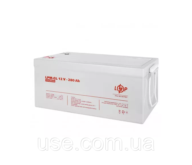 Гелевий акумулятор 12в /280 Ач, 12V, 280 Ah, а*год, ампер-годин, AH, мультигелева, АКБ, 12 Вольт