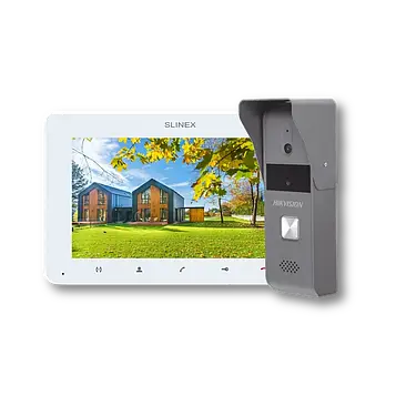 Slinex SM-07 white + Hikvision DS-KB2421-IM Комплект