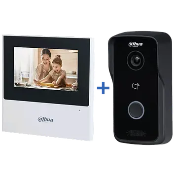 Dahua Dahua Mini DHI-VTH2611L-WP 4.3" Wi-Fi + DHI-VTO2111D-P-S2 Комплект