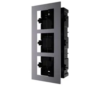 Hikvision DS-KD-ACF3/Plastic Врізне монтажна рамка на 3 модуля