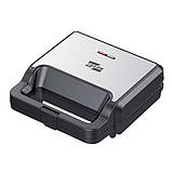 Сендвічниця 4 в 1 Zepline ZP-801 бутербродниця гриль вафельниця Чорний 2200 Вт, фото 2
