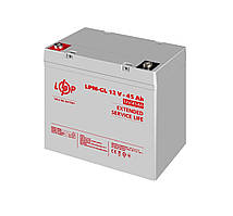 Мультигелевий акумулятор 12V 45Ah, 45 а*год, ач, ампер годин, GEL, АКБ, 12 Вольт, В, для ДБЖ
