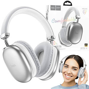 Бездротові bluetooth навушники BIG HOCO W35 Max + BT Навушники накладні, сірий