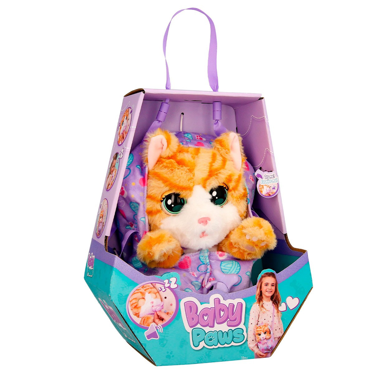 Інтерактивна іграшка Baby Paws W2 Руде кошеня 921139IM