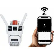 Вулична камера відеоспостереження з 2 об'єктивами SD 39 4G Портативна камера відеоспостереження 6Мп, фото 3