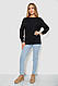 Кофта жіноча з манжетами, колір чорний, 244R999, фото 2