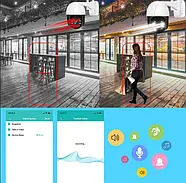 Вулична WiFi камера відеоспостереження з 2 об'єктивами SD 39 4G Портативна камера відеоспостереження 6Мп, фото 3