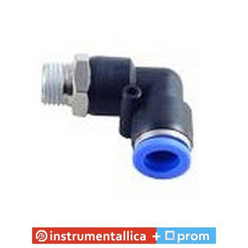 Фітинг кутовий для пластикових трубок 10 мм із зовнішньою різзю 1/2 RF-SPL10-04 Rock Force