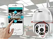Вулична WiFi поворотна камера відеоспостереження Camera Cad N3 A6 ICSSE Портативна камера відеоспостереження 4Мп, фото 5