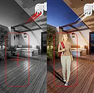 Вулична WiFi поворотна камера відеоспостереження Camera Cad N3 A6 ICSSE Портативна камера відеоспостереження 4Мп, фото 6