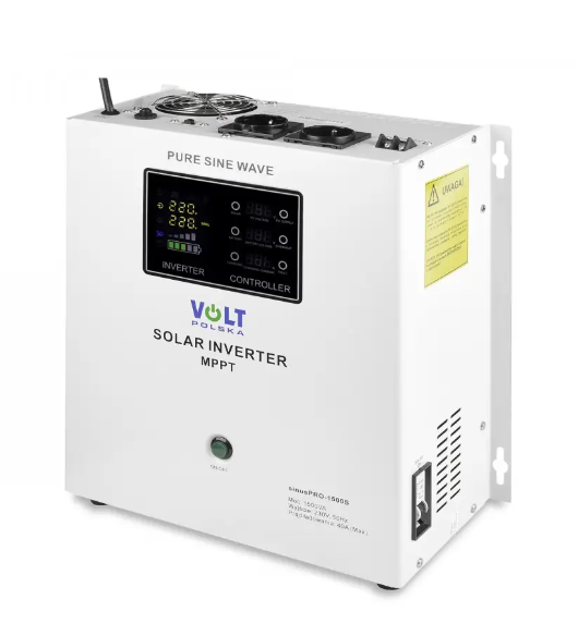 Гібридний ДБЖ/інвертор Volt Polska SINUS PRO 1500 S 12/230V 1050/1500W + 40A MPPT 75V (3SPS150012)