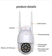 Вулична WiFi поворотна камера відеоспостереження MODEL V5 Портативна камера відеоспостереження 2Мп, фото 7