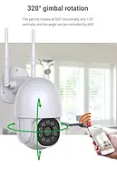 Вулична WiFi поворотна камера відеоспостереження MODEL V5 Портативна камера відеоспостереження 2Мп, фото 5