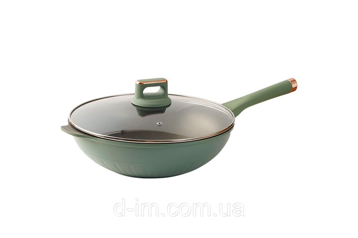 Сковорода зі скляною кришкою (2use wok)