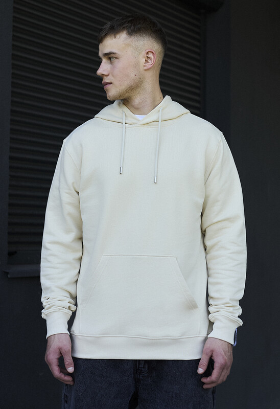 Однотонне худі молочного кольору Staff milk basic