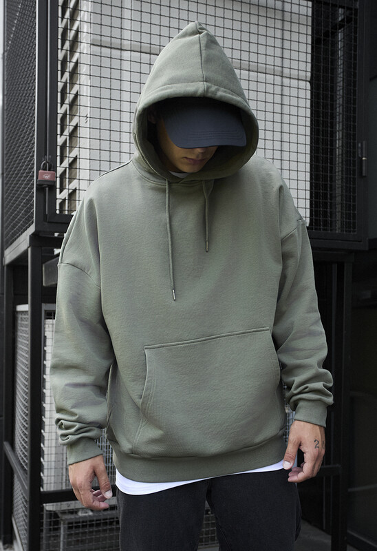 Худі у кольорі хакі Staff khaki oversize