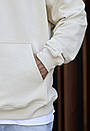 Худі молочного кольору Staff milk oversize, фото 4