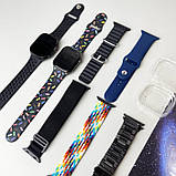 Набір 2 в 1 i50 Розумний смарт-годинник Ultra 2 + Розумний смартгодинник Watch 9 + 7 змінних ремінців Чорний, фото 9