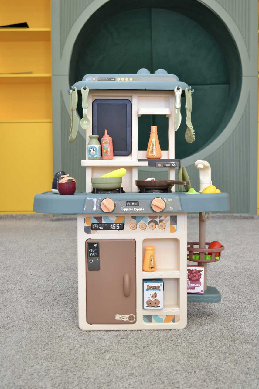 Дитяча велика інтерактивна кухня TK Group 92015 з водою парою й духовкою 42 предмети, фото 1