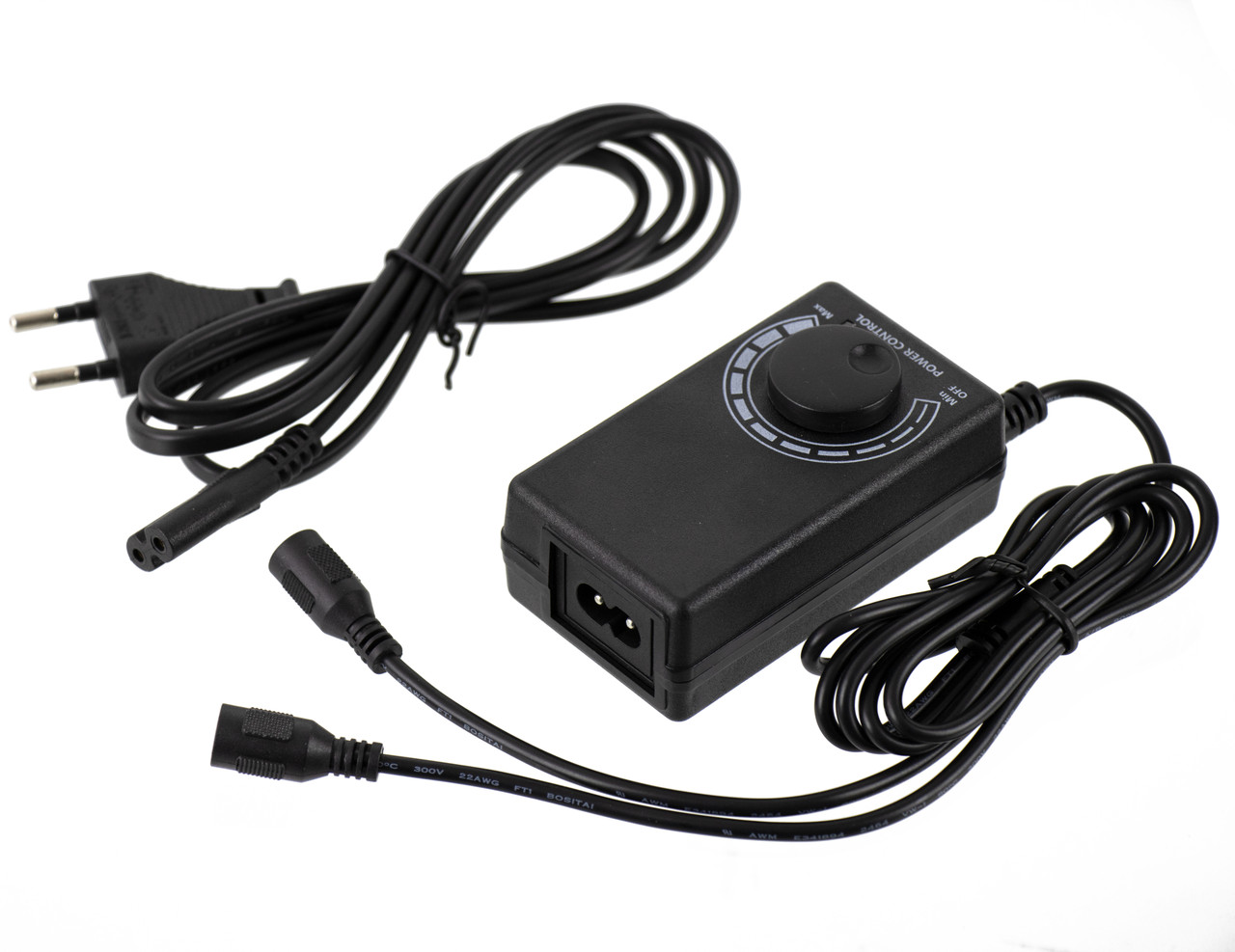 Блок живлення Puluz для двох LED панелей лайткуба з регулятором сили світіння 12V 2A 5,5x2,5 мм I2570, фото 1