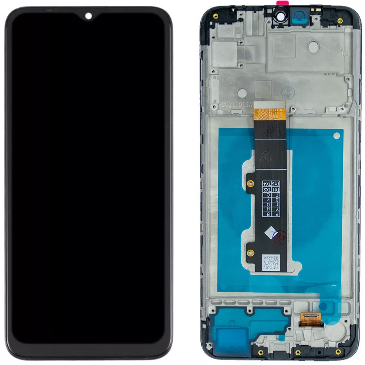 Дисплей Motorola XT2155-1/XT2155-3 Moto E20 у зборі із сенсором і рамкою black