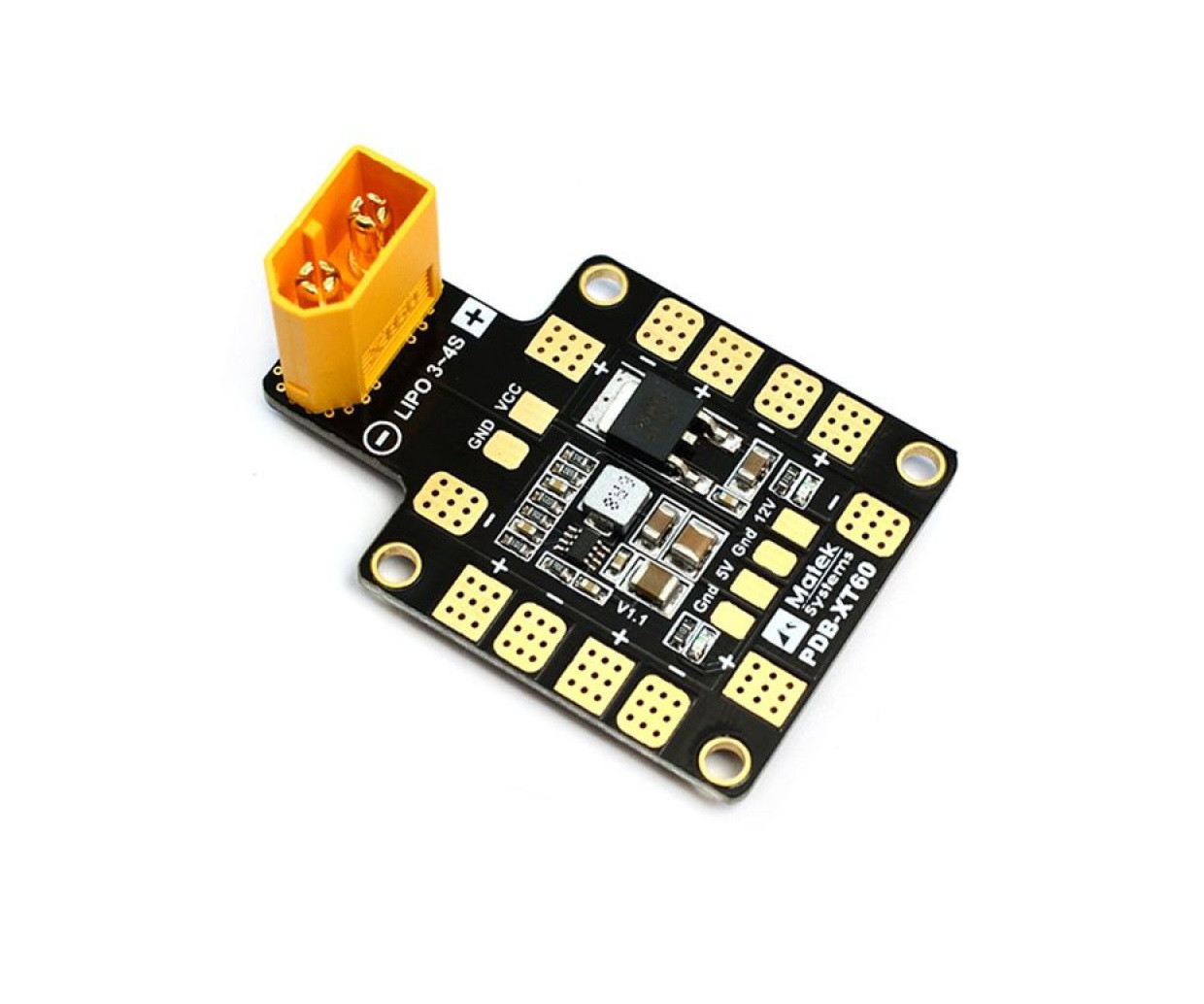 Контролер розведення живлення MATEK PDB XT60, BEC 5V/12V, для мультироторних систем