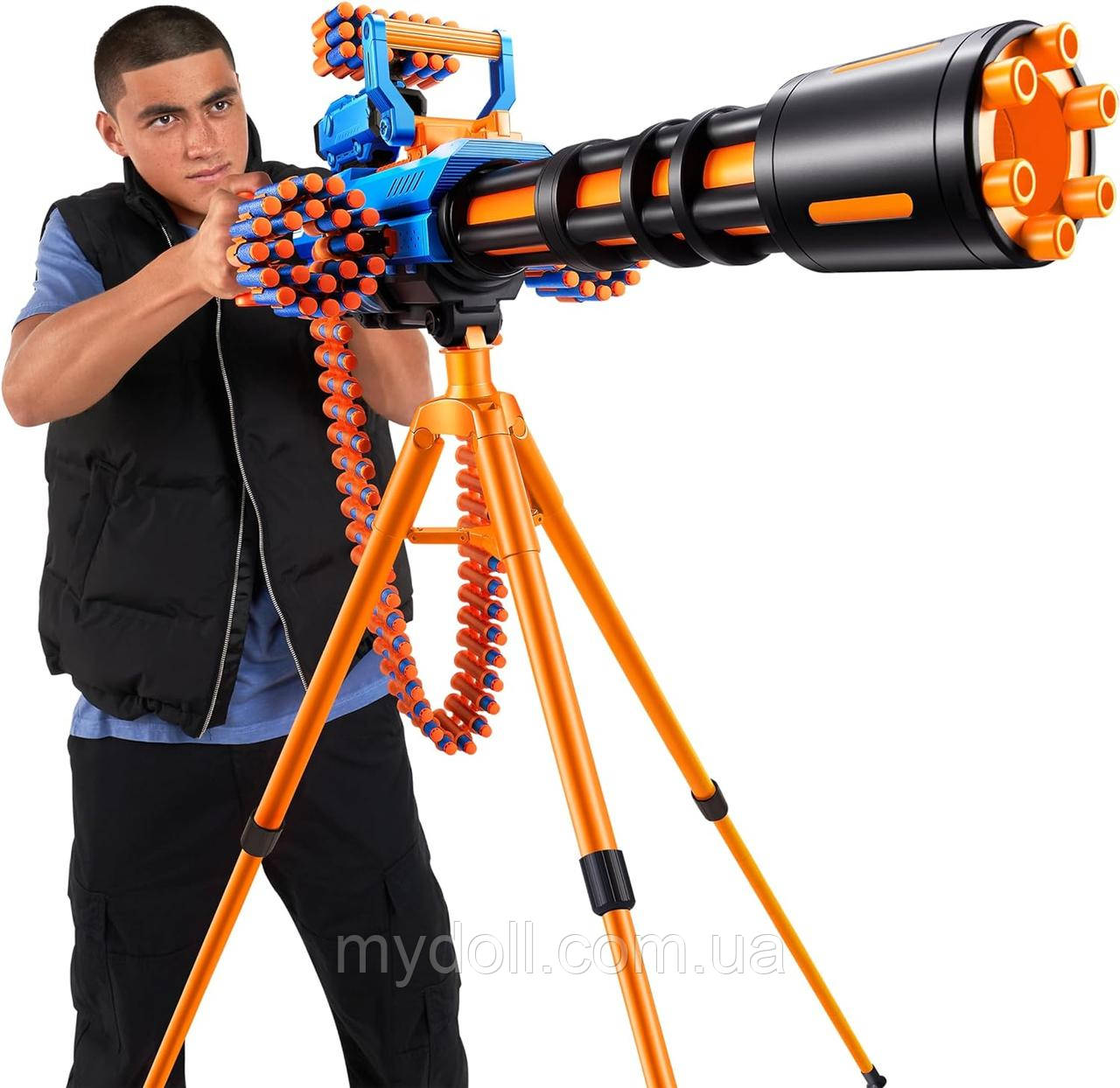 Скорострільний бластер X-Shot Insanity Motorized Rage Fire ZURU 72 Мініган нерф Minigun 36654 Оригінал