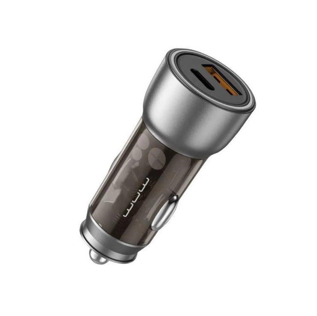 Автомобільне зарядне пристрій WUW-C185 PD20W+QC3.0 black