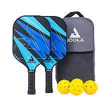 Набір для гри в піклбол Joola Ben Johns Blue (2 Ракетки 4 М'ячі)