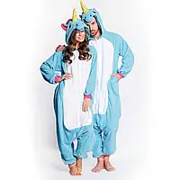 Костюм Кигуруми Голубой Единорог, Рост 153-165 (M)