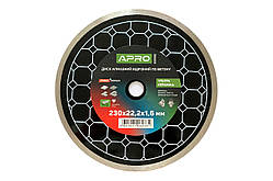 Диск алмазний Apro 230мм x 22-24% кераміка ультра (830082)